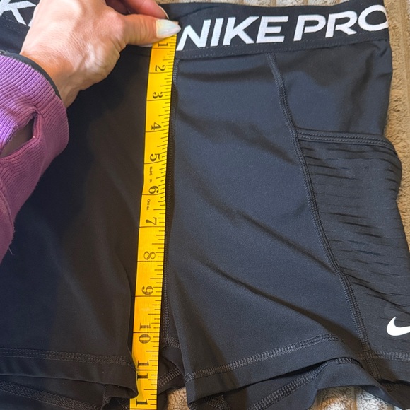 Nike Pro Dri-FIT Training Shorts w/ Side Pockets Black Medium - Picture 10 of 10